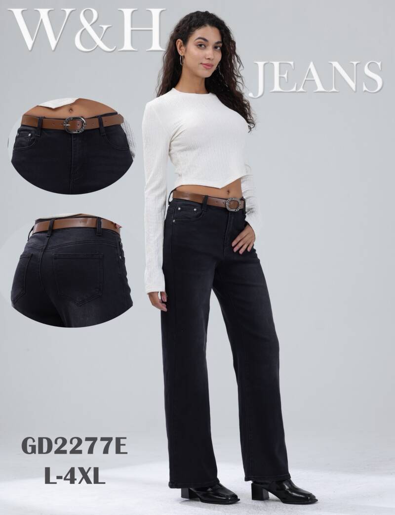 Spodnie damskie jeansy Roz L-4XL, 1 Kolor Paczka 10 szt